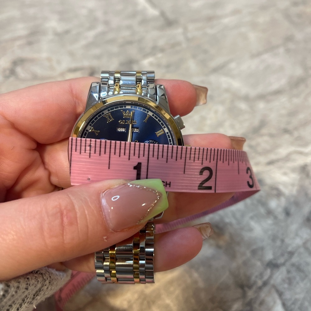 OLEVS Automatic Skeleton Watch Blue Dial - image 7